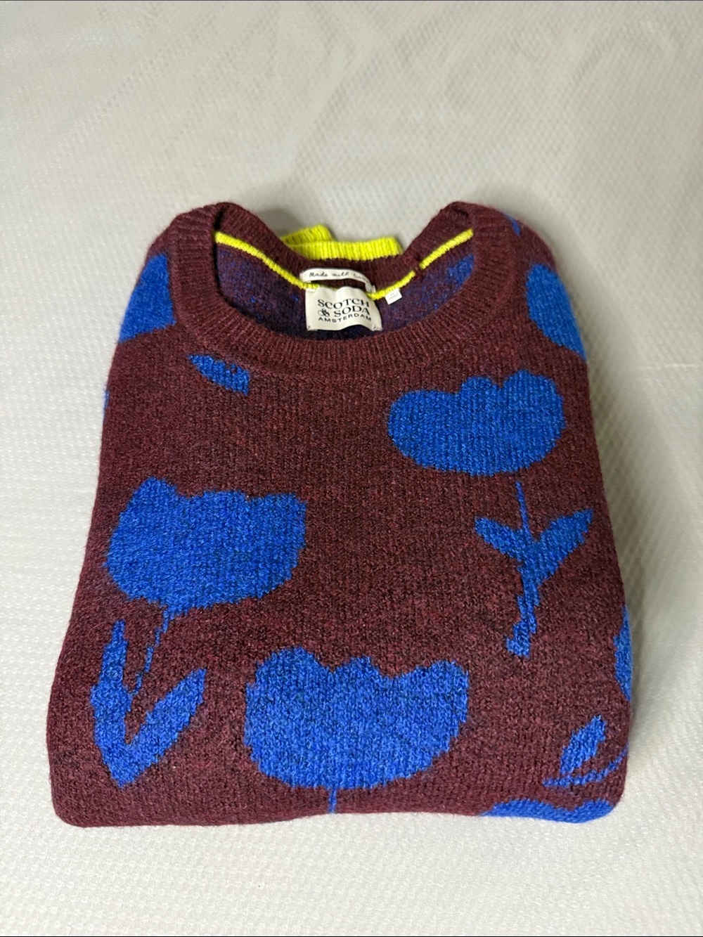 Scotch & Soda Amsterdam Tulip Crew Neck Sweater - Size Medium, NWT - Picture 10 of 12